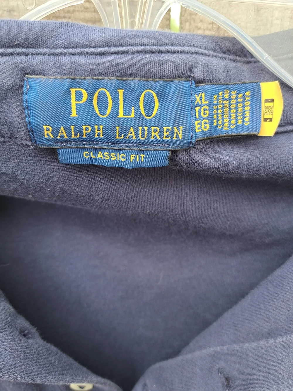 Ralph Lauren Classic Polo in Deep Navy with Light Blue Pony
